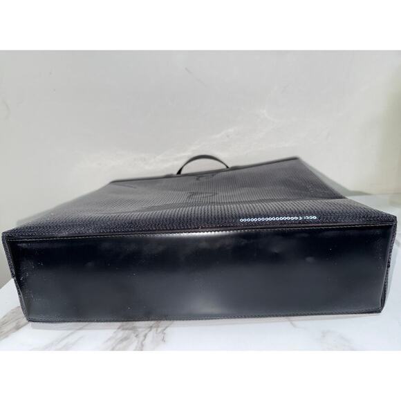 Prada Mesh Logo Tote Set in Black - Picture 5 of 7